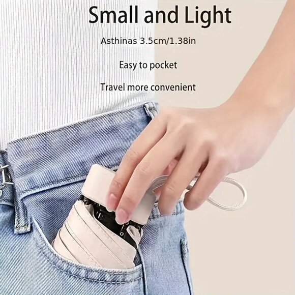 Lavender Mini Umbrella in Travel Case - Picture 7 of 8